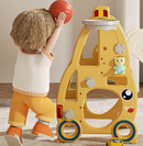 Kids slide with basketball hoop and basket, colorful plastic play equipment for outdoor fun, by dealonline.co.nz