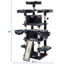 162CM Cat Tree House Scratching Post Condo - Light Grey