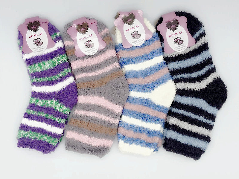 WHOLESALE - (60 Pairs) Soft & Warm Fleece Socks