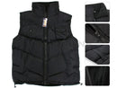 Fleece Lining Vest/Sleeveless Hooded Jacket - 4XL