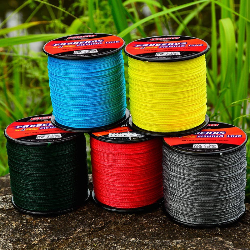 60LB 500m Braided Fishing Line 4 Strands Stronger Multifilament PE Braid Wire 4.0