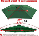 5 Colours 6-Arm/3M Parasol Replacement Cloth Round Garden Umbrella Cover