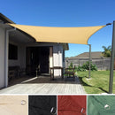 4 Colours 2*3m Sand Rectangle Sun Shade Sail UV Block for Outdoor Patio Garden