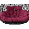 Dealonlinenz cushion pad seat set for double hanging basket chair, high-quality outdoor seating accessory, comfortable and durable.