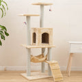 125CM Cat Tree House Scratching Post Condo - BEIGE