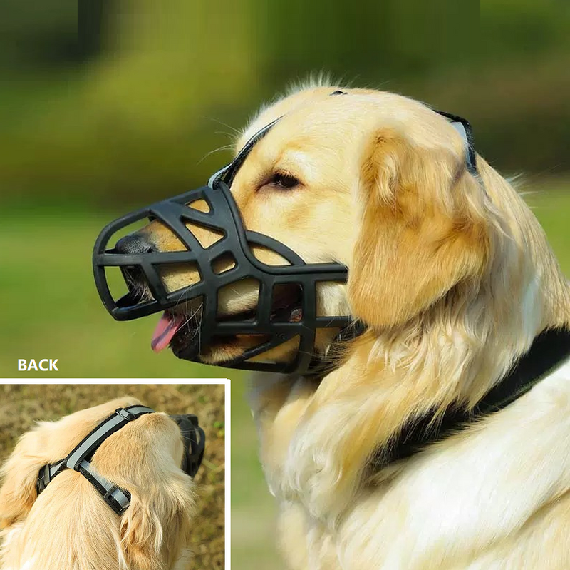 Dog Silicone Muzzle Prevents Chewing Biting Soft Basket Drinking L-XXL