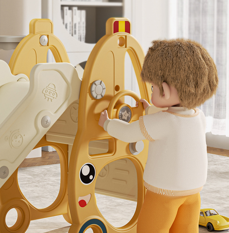 Kids Slide with Basket Ball