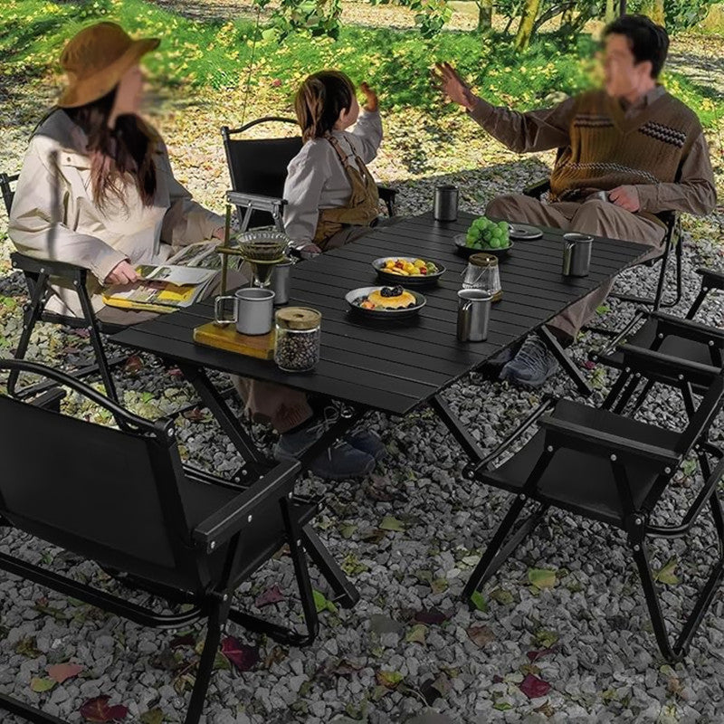 90/120CM Folding Dining Table Camping Picnic Egg Roll