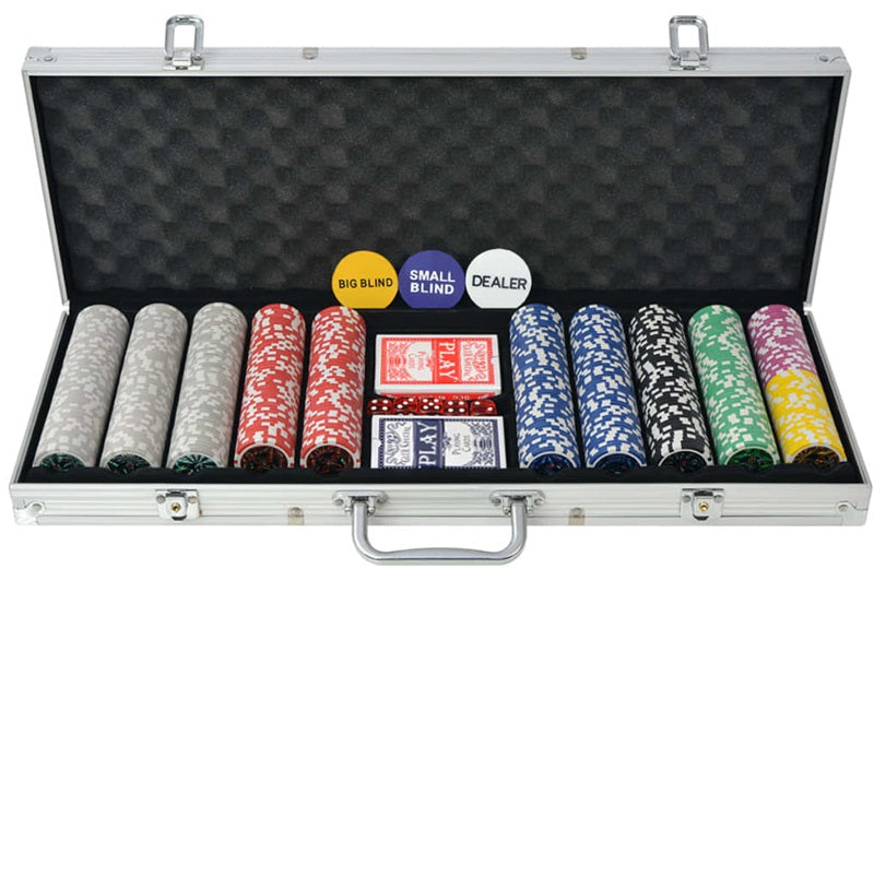 Clay Poker Chips & Sets High Quality Laser Chips Aluminium Case