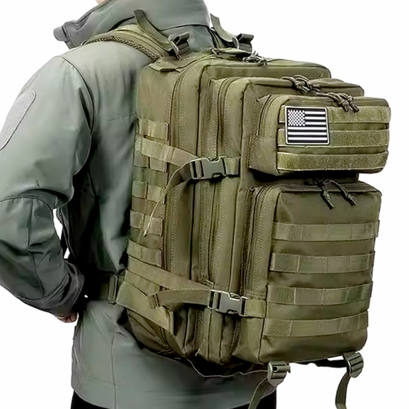 45L Mens Tactical Military Backpack Large Army Molle Bag