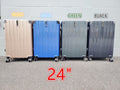 24" Suitcase Cabin Carry on Check in Travel Light Weight Luggage - GREEN