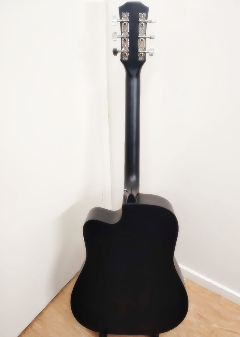 41" Wooden Acoustic Guitar - Black