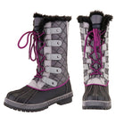 Winter Fluffy Collar Fleece Lining Lace-Up Warm Women Snow Explorer Boots 40