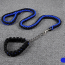 LARGE BLUE&RED Strong Dog Leash Climbing Rope Threaded Pet Training