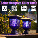 Solar Mosquito Killer Lamp Outdoor Waterproof Bug Zapper Light LED