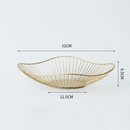 Deal Online NZ leaf-shaped wire metal fruit bowl decorative fruit basket in black