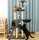 148cm Cat Tree House Scratching Post Condo - Dark GREY