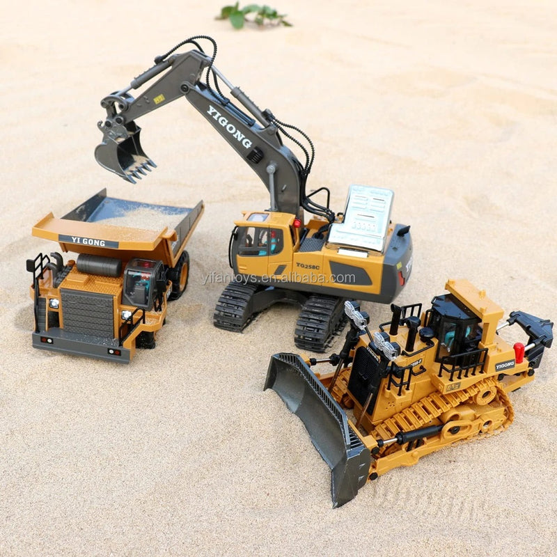 Remote Control Engineering Vehicles Series - Excavator Rump Truck Bulldozer All