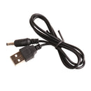 USB To 3.5mm x 1.35mm Plug Barrel Jack 5V DC Power Supply Cord Cable 65cm