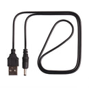 USB To 3.5mm x 1.35mm Plug Barrel Jack 5V DC Power Supply Cord Cable 65cm