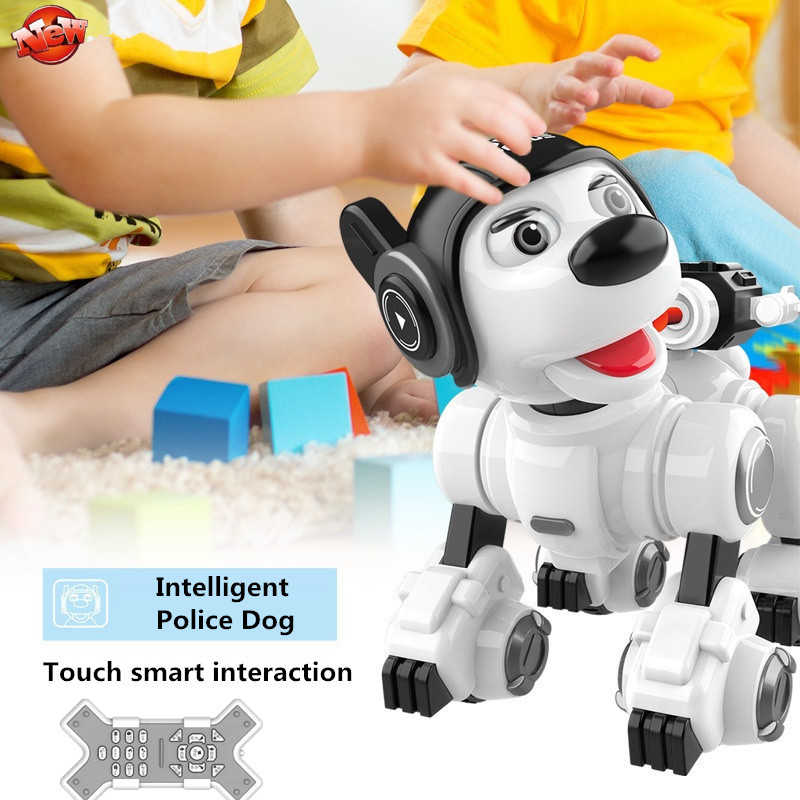 Multifunction Smart Remote Control Robot Police Dog Singing Dancing Launch Bulle