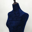 HALF BODY MANNEQUIN WOODEN STAND VELVET SURFACE - NAVY