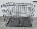 Pet Cage - 70CM Wide Collapsible Metal Pet Cage BLACK