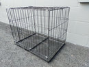 Pet Cage - 70CM Wide Collapsible Metal Pet Cage BLACK