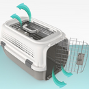 Two-Door Top-Load Hard-Sided Pet Travel Carrier Dog Cat Airline Carrier