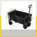 Foldable outdoor trolley picnic cart with 360° rotating wheels, ideal for camping and outdoor activities from dealonline.co.nz