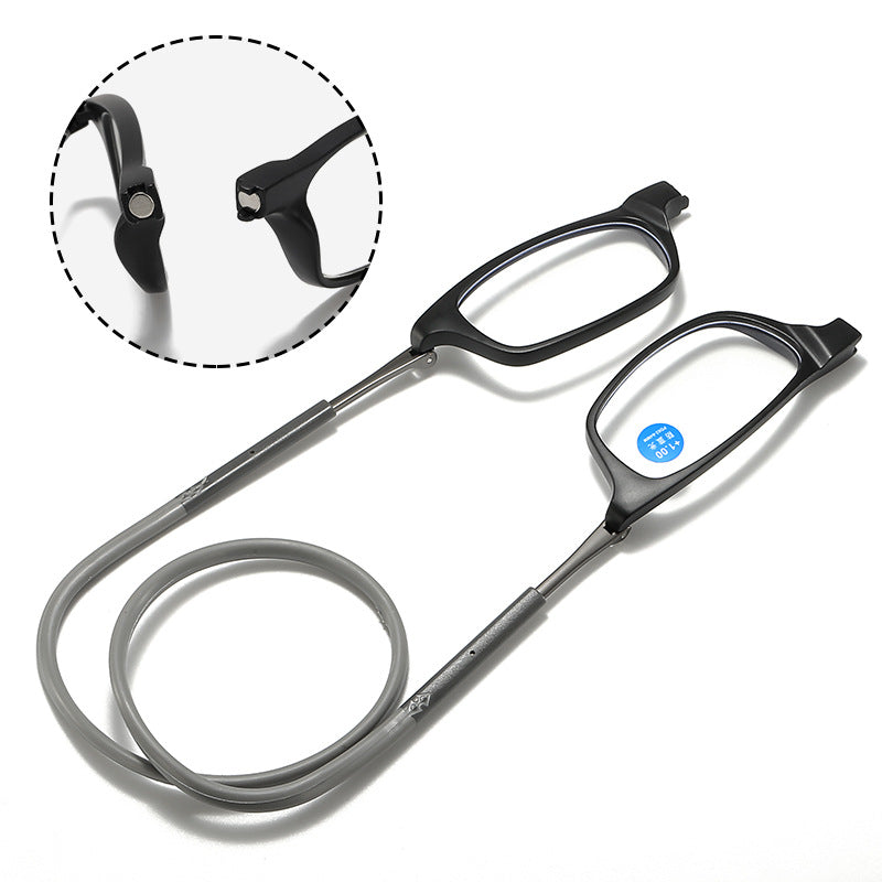 Magnetic Reading Glasses Adjustable Folding Glasses with Magnetic Clip 1.0-4.0