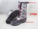Winter Fluffy Collar Fleece Lining Lace-Up Warm Women Snow Explorer Boots 40
