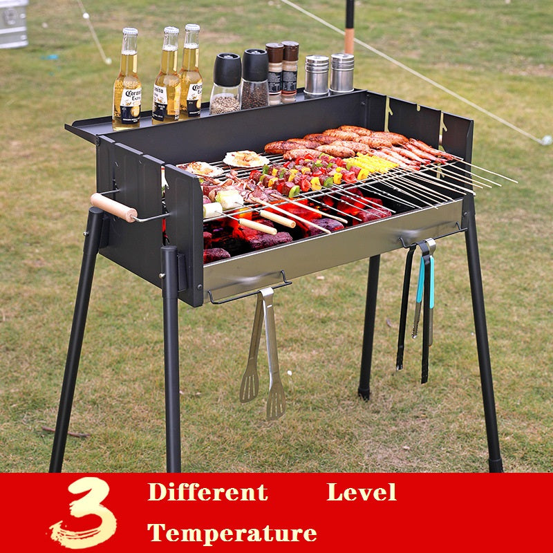 BBQ Grill Roast Stove Barbecue  Outdoor 3 Different Temperature