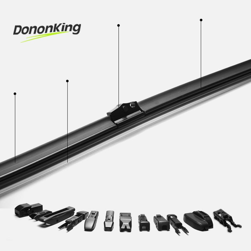 1pcs Universal Frameless Wiper Blade 28", 13 Adapators