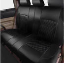 Universal Fit Faux Leather Full Set Black Automotive Seat Covers fits