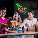 Neon Sign LED Tube Handmade Visual Bar Pub Club Wall Decor Ligh Beer Time
