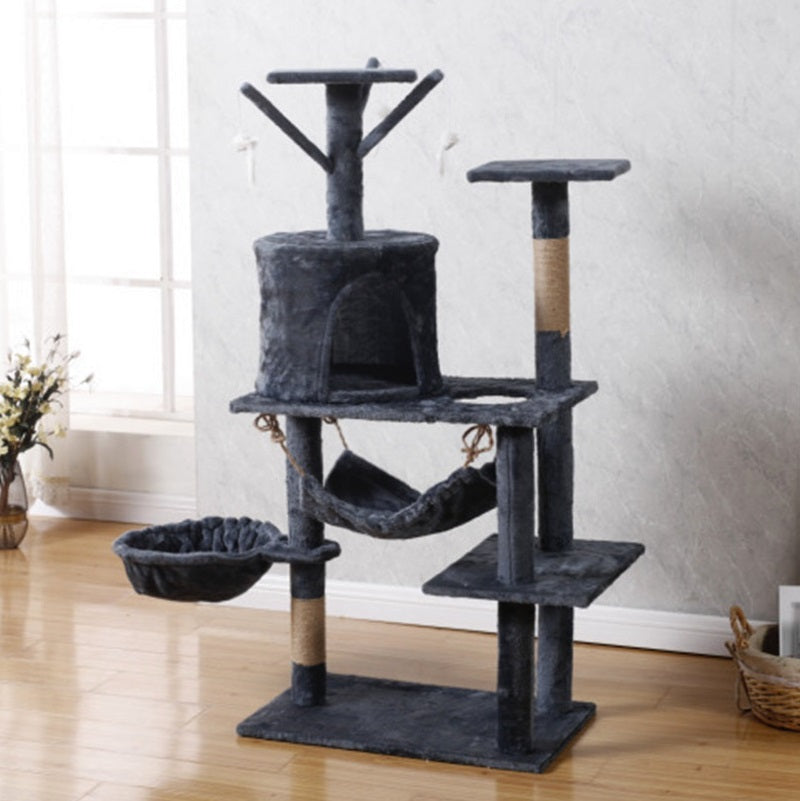 Cat Tree Scratching Post with Mouse 125CM