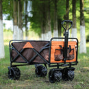 Foldable Outdoor Trolley Picnic Camping Cart 360° Rotating Wheels