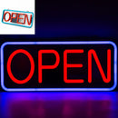 OPEN Sign Size L Neon LED Flashing & Remote Control 55CM