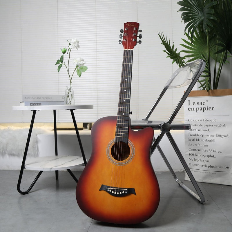 ORANGE 38" Wooden Acoustic Guitar