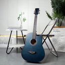 38" Wooden Acoustic Guitar - Blue