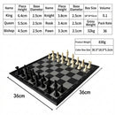 Portable 36cm magnetic folding chess set by Deal Online NZ, featuring a compact design for travel and tournament play.