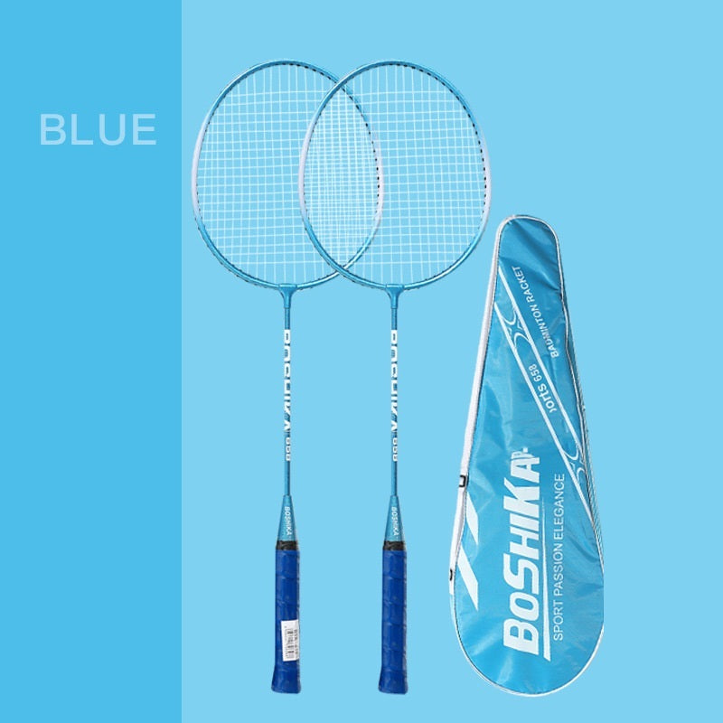 2PCS Badminton Racquet Racket with Zipper Cover Shoulder Bag