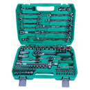 82Pcs 1/4"&1/2" Socket Ratchet Wrench Set with Bit Socket Set