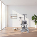 125CM Cat Tree House Scratching Post Condo - GREY