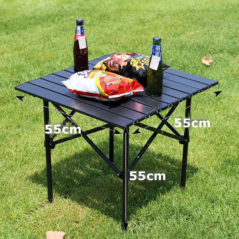 Portable Folding Table Tea Picnic Camping Barbecue Square Table 55cm