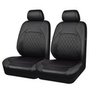 Universal Fit Faux Leather Full Set Black Automotive Seat Covers fits