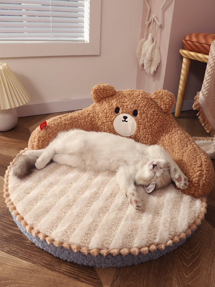 Bear Cuddler Cat Bed 52cm x 52cm x 22cm