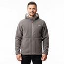 Men's Hooded Fleece Jacket Light Grey M/XL/3XL
