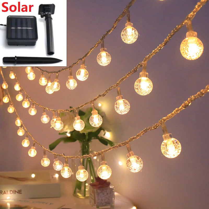 22M LED Solar Garden Lights Waterproof Christmas Decoration Lights 200 Bulbs